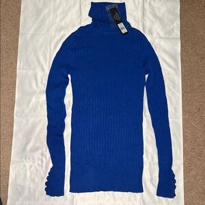 Daisy Fuentes Royal Blue Turtleneck Sweater